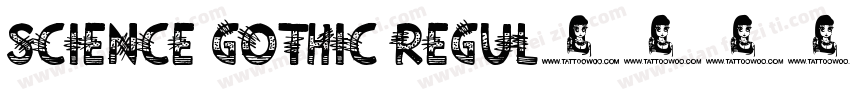 Science Gothic Regul字体转换